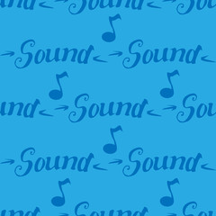 Sound seamless pattern