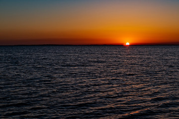 Sunset near Key Largo Everglades Florida
