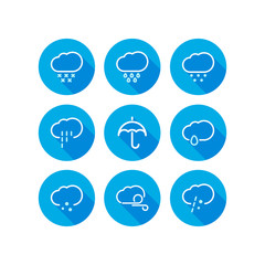 Set of weather icons
