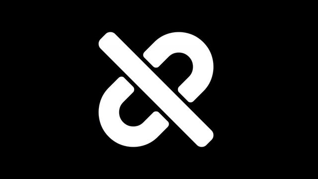From the Glitch effect arises unlink symbol. Then the TV turns off. Alpha channel Premultiplied - Matted with color black