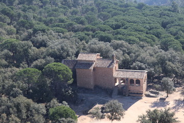 Fototapeta na wymiar Ermita de Farners en Santa Coloma de Farners (La Selva)
