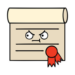 cute cartoon certificate