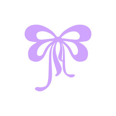 Vector bow ribbon icon