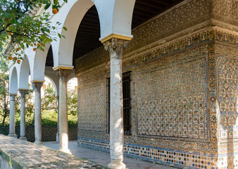 Real Alcazar garden, Sevilla, spain