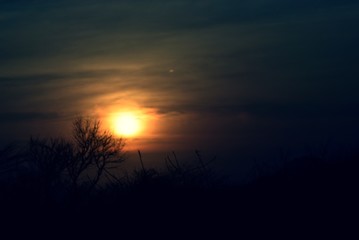 Obraz premium Amanecer en el desierto de la Guajira, Colombia