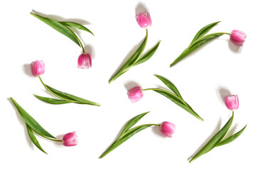 Obraz premium Bukiet różowych tulipanów