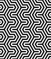 Vector seamless texture. Modern geometric background with hexagonal tiles.