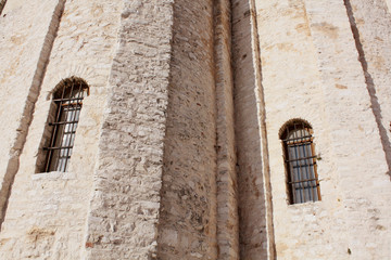 Fototapeta na wymiar Church of St. Donat. Zadar Croatia. Background texture wall.