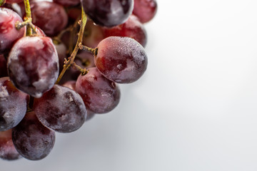 Red wet grapes