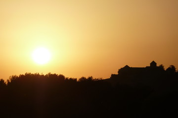 Schloss Johannisberg Sonnenuntergang 2
