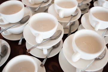 Many cups for coffee