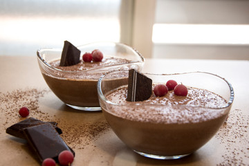 Repostería de chocolate para dos