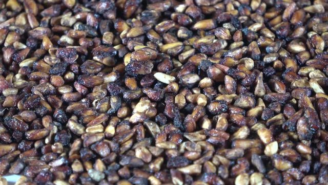 Dehydrated pomegranate seeds anardana spinning video