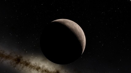 Fototapeta premium Planeta Ziemia z kosmosu Ilustracja 3D planeta rtęć widok orbity, nasza planeta z orbity, świat, ocean, atmosfera, ziemia, chmury, kula ziemska (elementy tego zdjęcia dostarczone przez NASA)