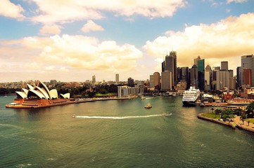 Fototapeta premium Sydney Harbour Retro