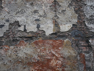 An abstract background of distressed medieval walls