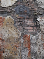 An abstract background of distressed medieval walls