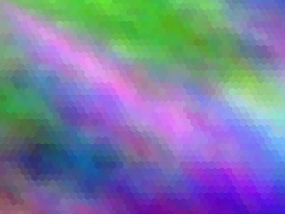 Multicolor hexagonally pixeled background. Modern, bright rainbow colors