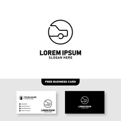 Automotive Logo, Free Business Card - Vector