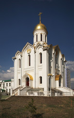 Fototapeta na wymiar Holy Trinity church in Ulaanbaatar. Mongolia