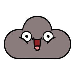 cute cartoon storm cloud