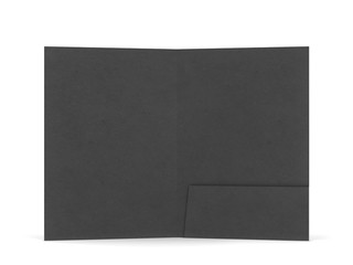 Blank paper folder mockup