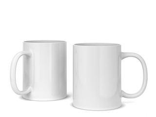 Blank mug for hot drinks