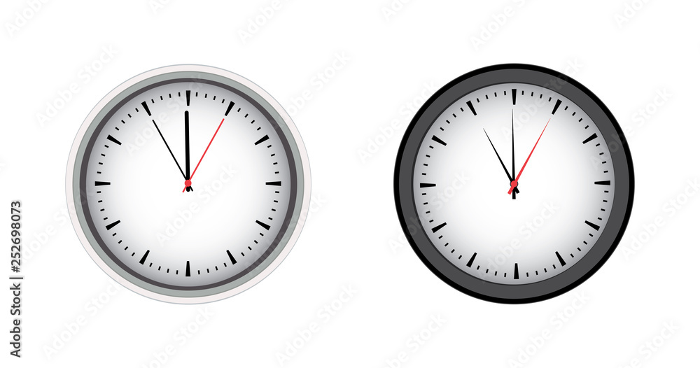 Poster watch vector image in realistic style