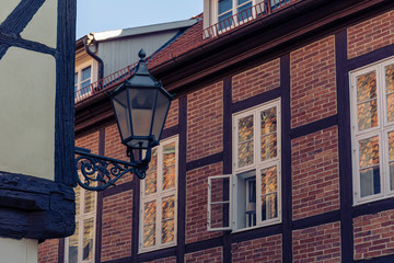 old timbered houses