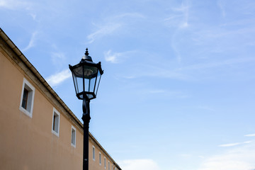 Fototapeta na wymiar Street with lantern in Prague