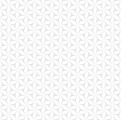 Seamless Geometric Pattern, Japan Style, Gray Background, 変わり麻の葉模様,