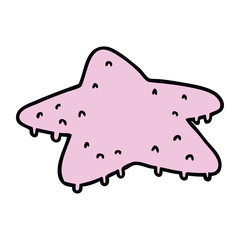 cartoon doodle of a star fish