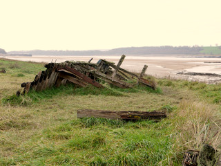 ships and barges at the Purton Ships graveyard