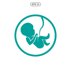 Pregnancy icon vector icon. Simple element illustration. Pregnancy symbol design. Can be used for web and mobile.