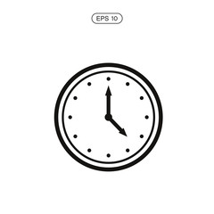 A clock face vector icon