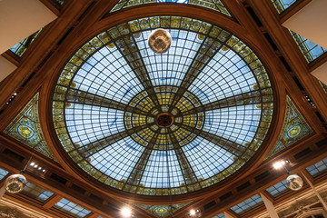 Dome of the Chamber of Commerce of Lille in France - obrazy, fototapety, plakaty