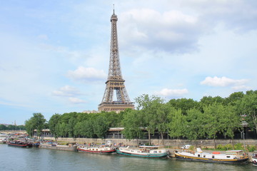  The Eiffel Tower in Paris, capital and the most populous city of France