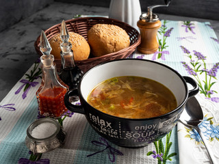 Light vegetable soup