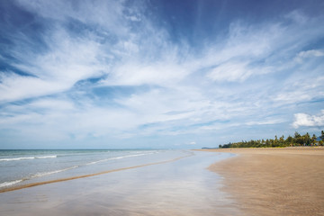 BORNEO / SARAWAK / MALAYSIA / JUNE 2014: Wonderful sand beach in the area of Kuching