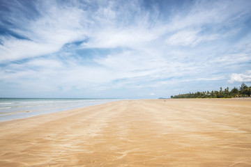 BORNEO / SARAWAK / MALAYSIA / JUNE 2014: Wonderful sand beach in the area of Kuching