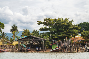 BORNEO / SARAWAK / MALAYSIA / JUNE 2014: Adventure along the river in the area of Kuching