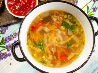 Light vegetable soup