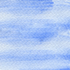 Blue watercolor textures, gentle tones, brush strokes on paper texture. Handwork. Colorful abstract painting background. High quality parts. Heavenly texture.