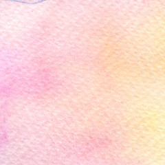 Abstract pink background. Watercolor texture. Handwork. Red brush watercolor background. Paper texture. Colorful watercolor background for your design.