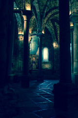 Church interior, Avila Cathedral, Spain