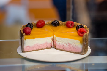 Festive beautiful sweet dessert for guests