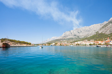 Makarska, Dalmatia, Croatia - Impressive view across the bay of Makarska