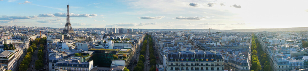 Obraz premium eiffel tour and Paris cityscape