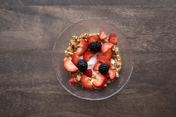Granola and fruit