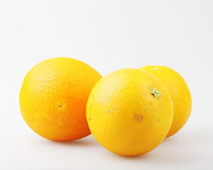 Ripe Orange Isolated On White Background